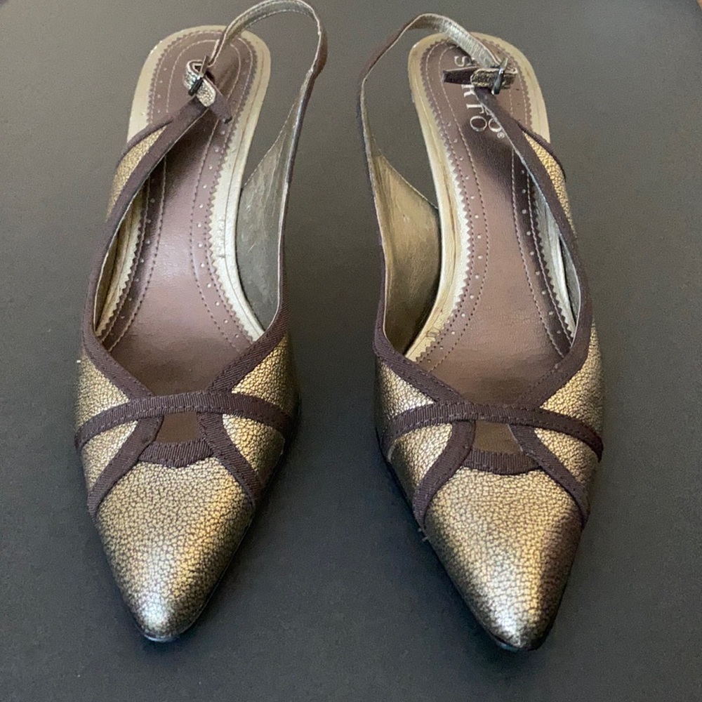Franco Sarto Bronze Slingback 7
